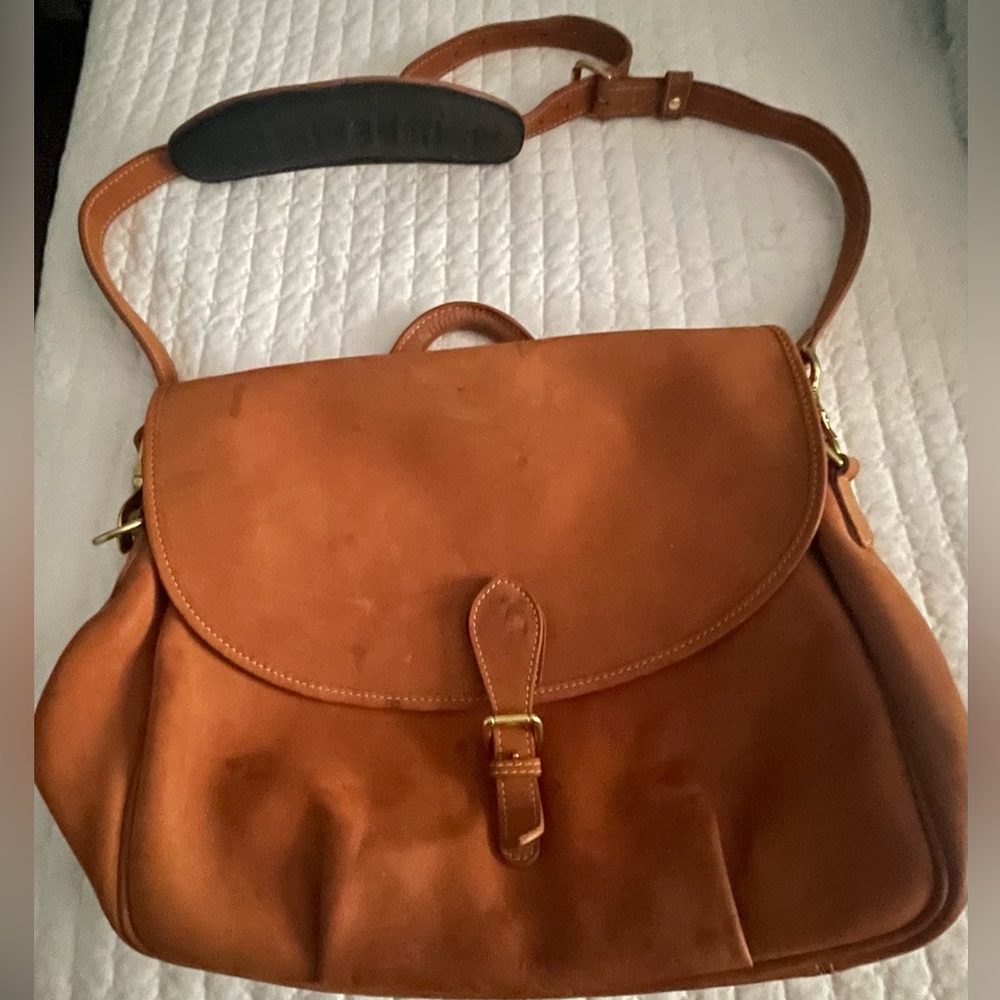 Mulholland Brothers leather messenger bag